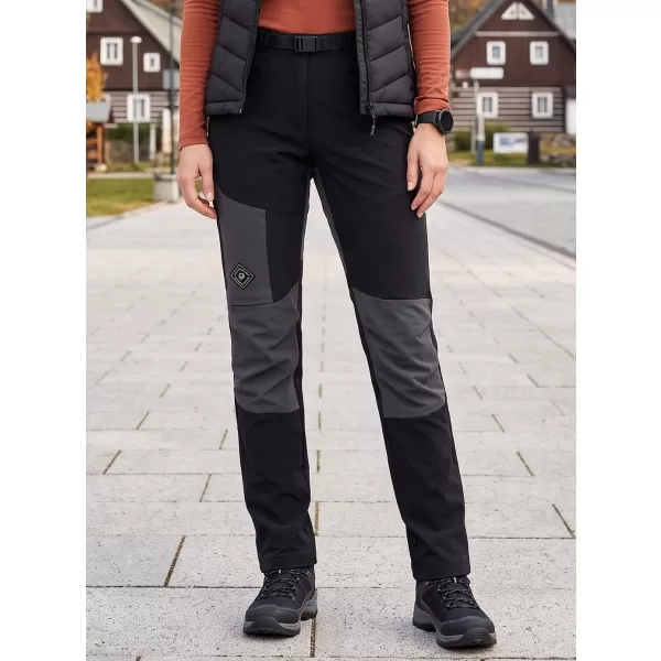  Ženske softshell hlače ALPINE PRO AKANA 3 ČRNA 