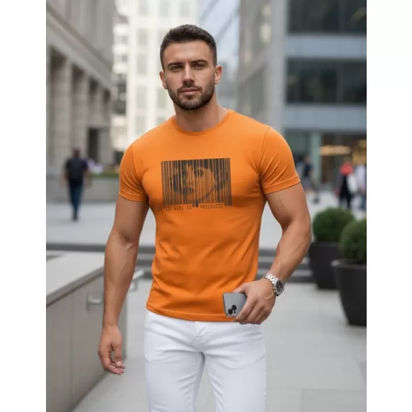  Moška majica s kratkimi rokavi DSTREET NX5014R ORANŽNA 