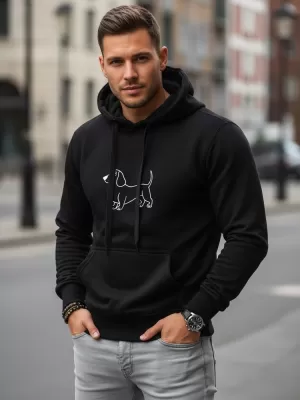 Moški pulover DSTREET NX0221B-BK ČRNA
