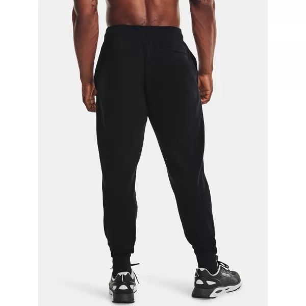  Moške trenirke UNDER ARMOUR UA RIVAL FLEECE GEO JOGGER 1366437-001 ČRNA 