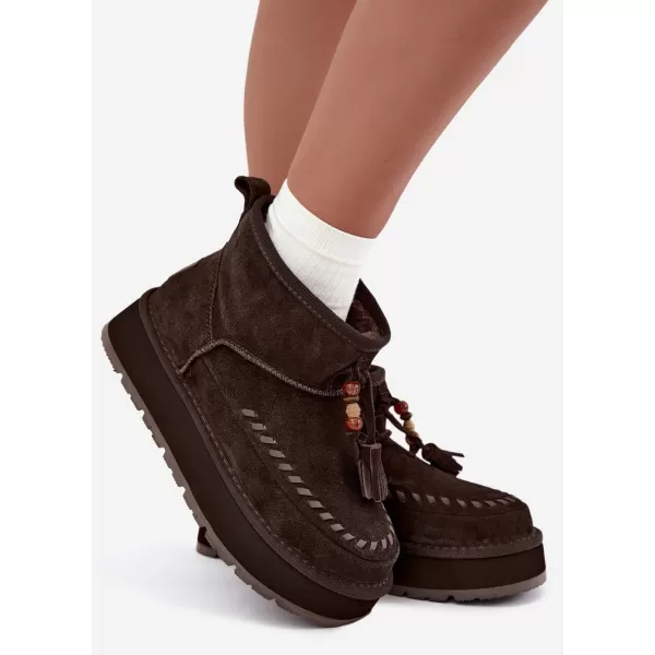  Ženski čevlji BIG STAR SHOES UU274678 RJAVA/BEŽ 