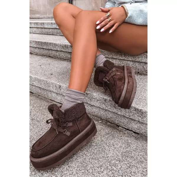  Ženski čevlji BIG STAR SHOES UU274214 RJAVE/BEŽ SENCE 