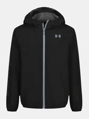 Fantovska jakna UNDER ARMOUR WINTUCK WORDMARK WINDBREAKER UJSJM01F-001 ČRNA