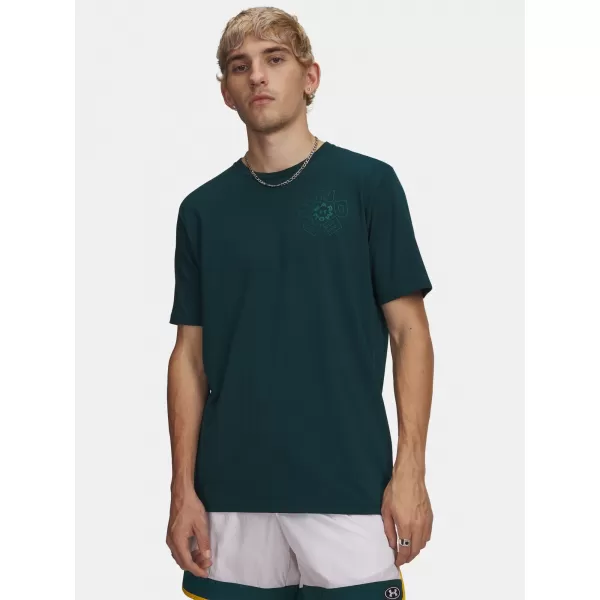 Moška majica s kratkimi rokavi UNDER ARMOUR M RADIAL WM SS 6009264-919 ZELENA 