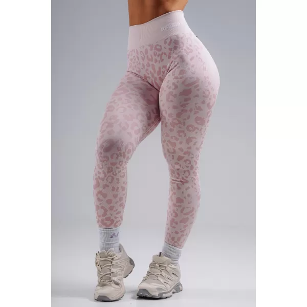  Kompresijske push-up pajkice z leopardjim potiskom NEBBIA PRIMAL 849 ROZA LEOPARD 