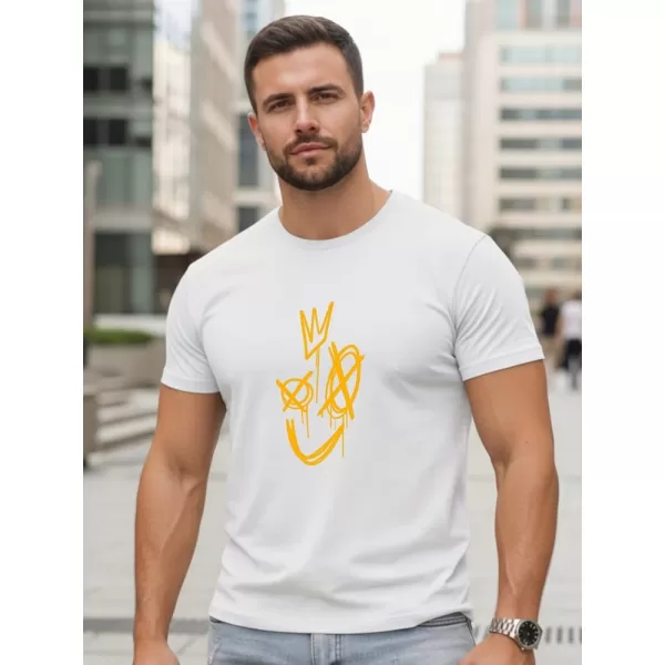  Moška majica s kratkimi rokavi DSTREET NX0138R-WH BELA 