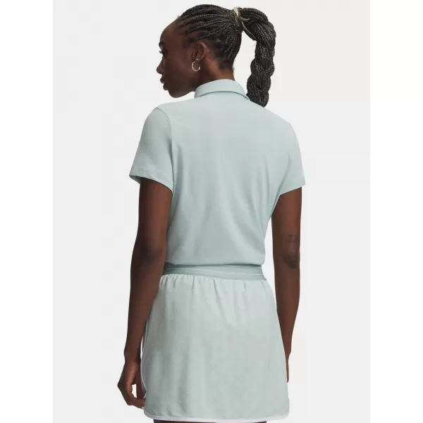  Ženska majica s kratkimi rokavi UNDER ARMOUR UA ARMOURDRY SS POLO 6009805-477 MODRA 