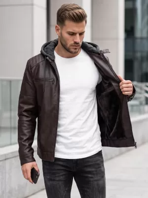 Moška jakna DSTREET TX5146 RJAVA