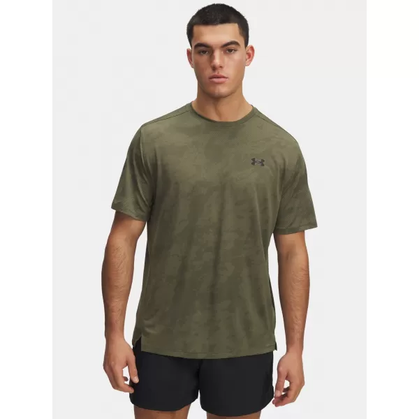  Moška majica s kratkimi rokavi UNDER ARMOUR TECH VENT JCQRD SS 1390047-390 ZELENA 