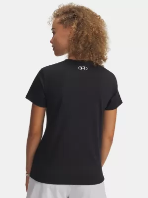 Ženska majica s kratkimi rokavi UNDER ARMOUR W VARSITY SS 6010592-001 ČRNA