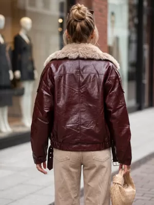 Ženska jakna DSTREET TY5707 BORDO