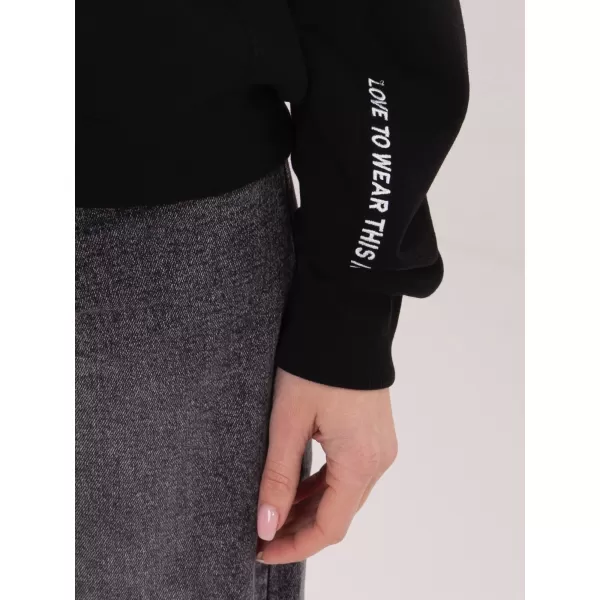  Ženski pulover SUBLEVEL D10600BI02863A3 ČRNA 