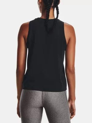 Ženski brezrokavnik UNDER ARMOUR UA ESSENTIAL CTTN STRCH TANK 1376959-001 ČRNA