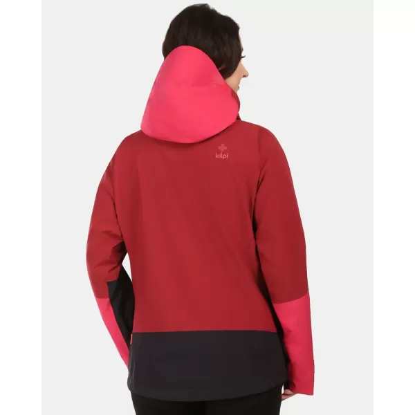  Ženska hardshell jakna KILPI MAMBA-W 1L0101KI TEMNO RDEČA 