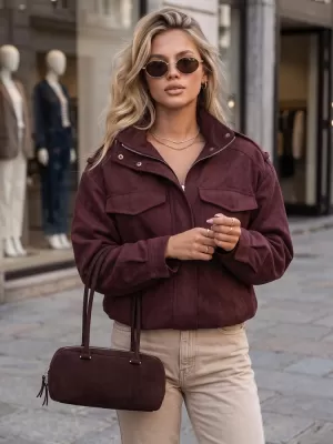 Ženska jakna DSTREET TY5915 BORDO
