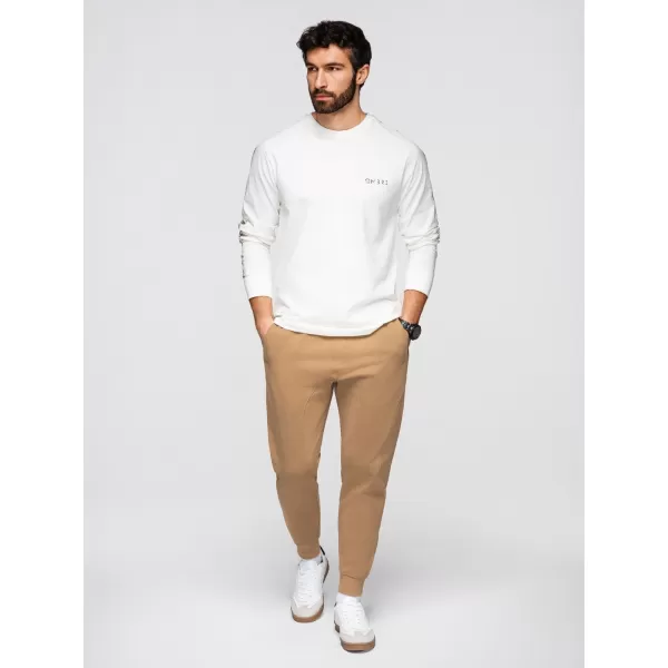  Moške trenirke OMBRE OM-PABS-0305 RJAVA 