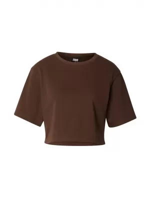Ženska majica s kratkimi rokavi URBAN CLASSICS TB8288 RJAVA