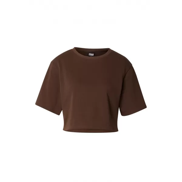  Ženska majica s kratkimi rokavi URBAN CLASSICS TB8288 RJAVA 