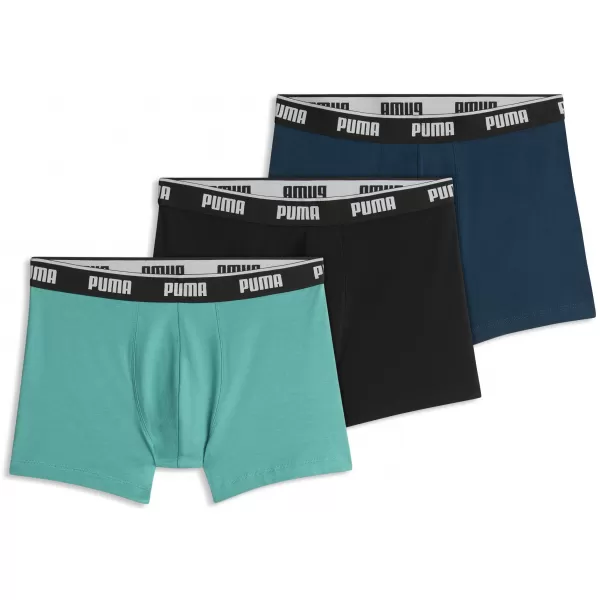  Moške boksarice PUMA MEN BOXERS 3P 94713011 ZELENA KOMBINACIJA 