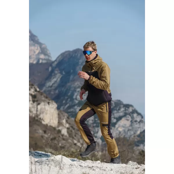 Moške nepremočljive hlače za več športov NORDBLANC RIDGEWALK NBSPM8325 RJAVA 