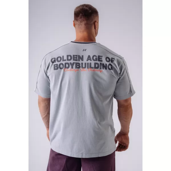  Moške majice s kratkimi rokavi NEBBIA OLYMPIA MUSCLE COVER 942 SVETLO SIVA 