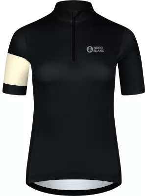 Ženski kolesarski dres NORDBLANC ENTHUSIAST NBSLF8084 ČRNA