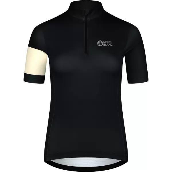  Ženski kolesarski dres NORDBLANC ENTHUSIAST NBSLF8084 ČRNA 