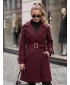 Ženski plašč DSTREET NY0786 BORDO