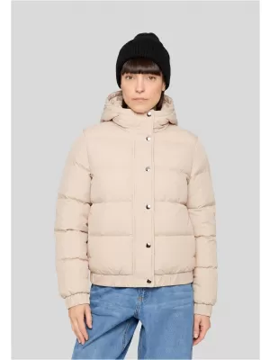 Ženska prešita jakna URBAN CLASSICS TB8714-02903 BELI PESEK