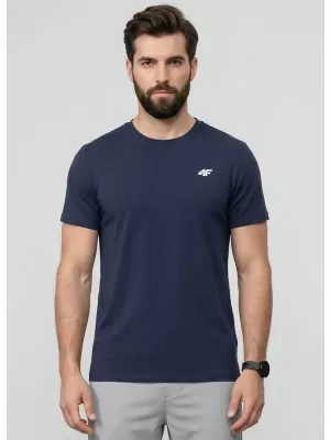 Moška majica s kratkimi rokavi 4F WAW25TTSHM2373 DENIM