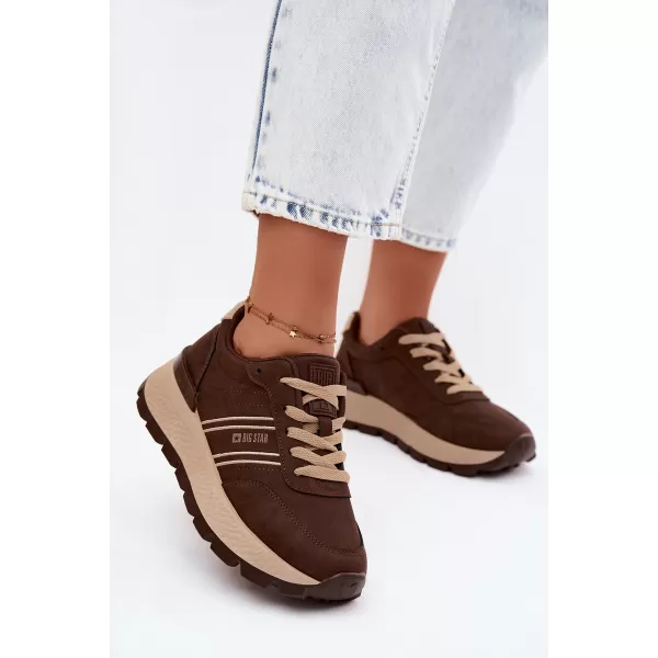  Ženske superge BIG STAR SHOES UU274040 RJAVA/BEŽ 