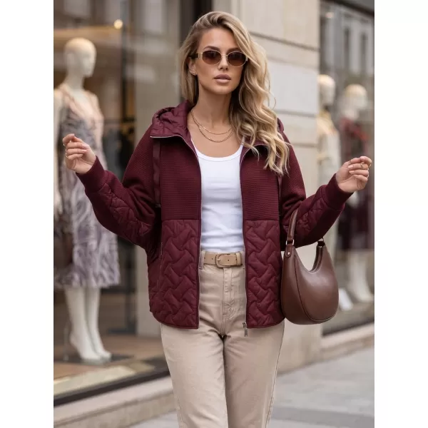  Ženska jakna DSTREET TY5916 BORDO 