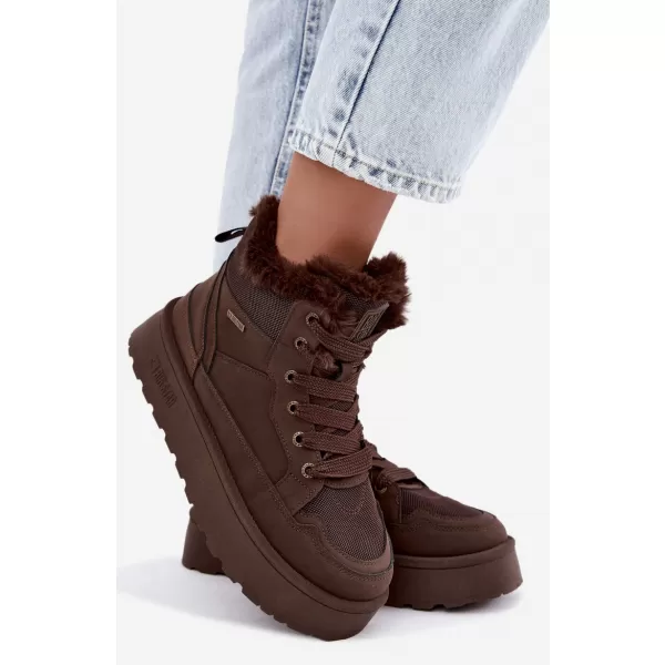  Ženski čevlji BIG STAR SHOES UU274168 RJAVE/BEŽ SENCE 