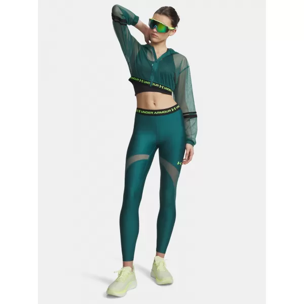  Ženske pajkice UNDER ARMOUR HEATGEAR MESH LEGGING 6010009-338 ZELENA 