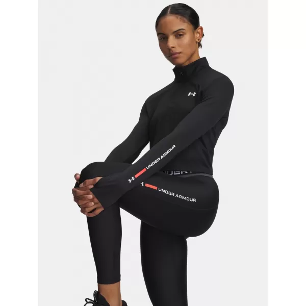  Ženska majica s kratkimi rokavi UNDER ARMOUR TECH BRANDED 1/2 ZIP 6009988-001 ČRNA 