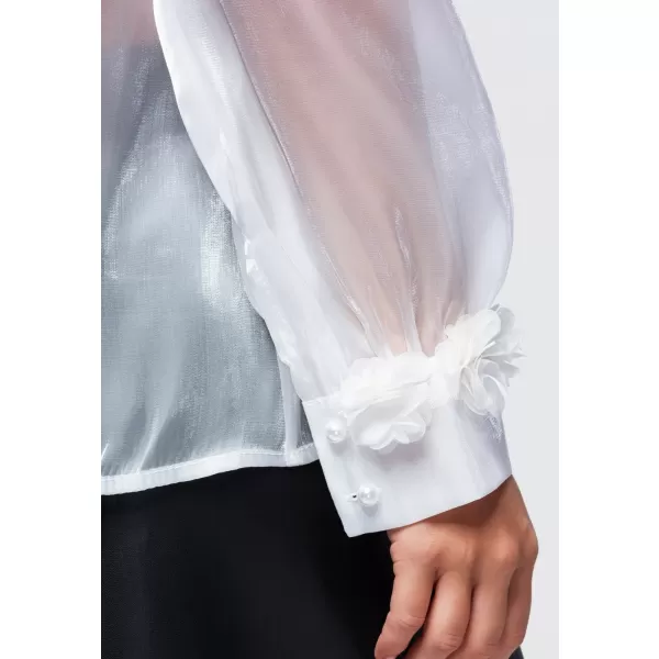  Ženska bluza OMBRE OW-TS-E0086 BELA 