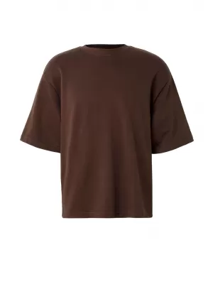 Moška majica s kratkimi rokavi URBAN CLASSICS TB8097 ČOKOLADNO RJAVA