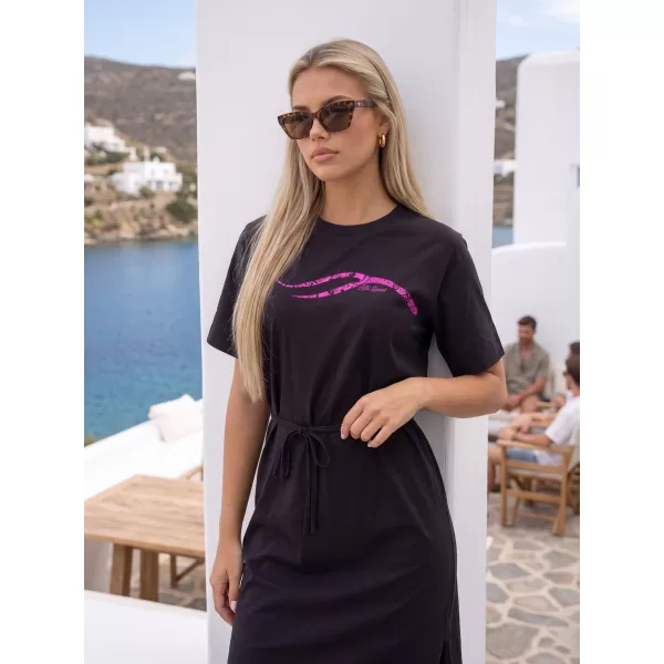  Obleka ALTISPORT ALW001816 ČRNO ROZA 