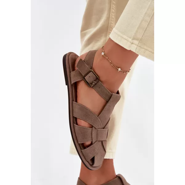 Ženske sandale BIG STAR SHOES TT274250 BEŽ 