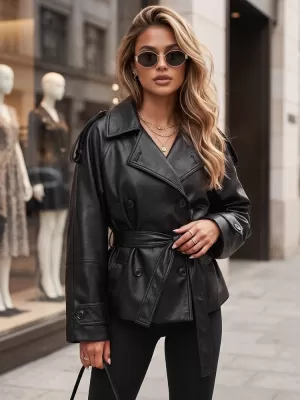 Ženska jakna DSTREET TY5911 ČRNA