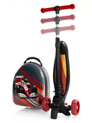 Otroški kovček HEYS TURBO TOTS SCOOTER 13155 DIRKALNI AVTO