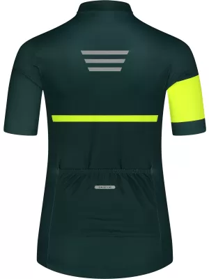 Ženski kolesarski dres NORDBLANC ENTHUSIAST NBSLF8084 ZELENA