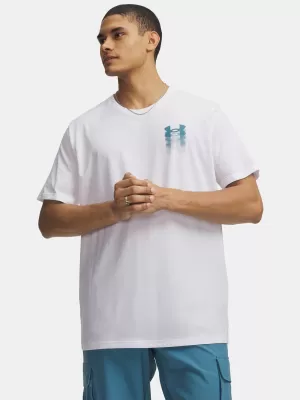 Moška majica s kratkimi rokavi UNDER ARMOUR M BLUR LOGO SS 6009245-100 BELA