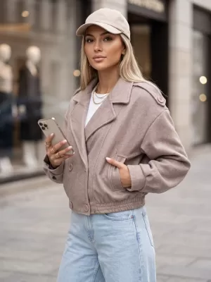 Ženski plašč DSTREET TY6025 BEŽ