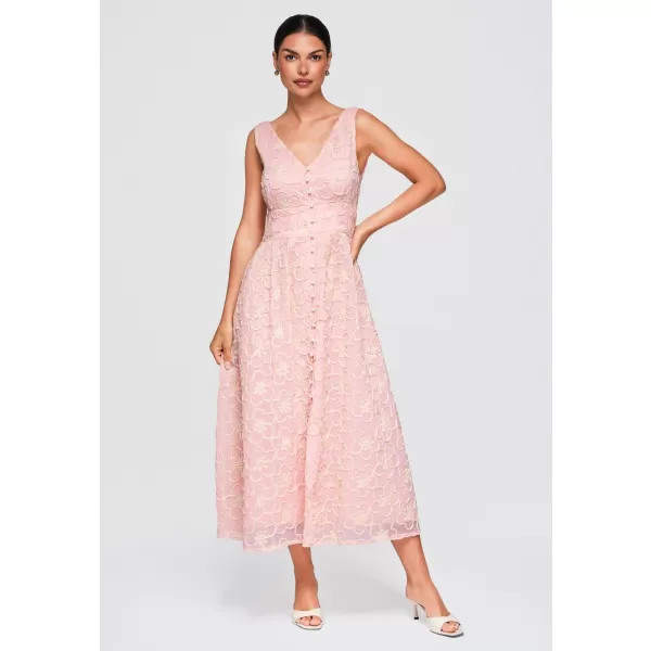  Obleka OMBRE OW-DLR-E0015 ROZA 