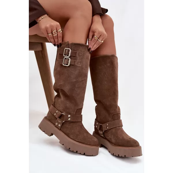  Ženski škornji BIG STAR SHOES OO274A182 BEŽ 