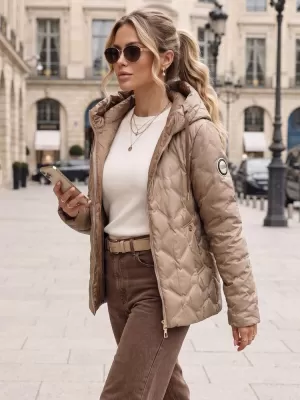 Ženska jakna DSTREET TY5882 BEŽ