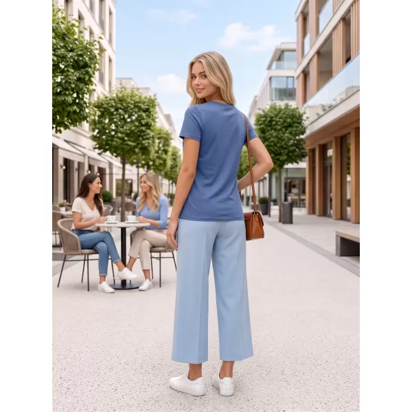  Ženska majica s kratkimi rokavi ALTISPORT NP/ALWST26001 DENIM MODRA 