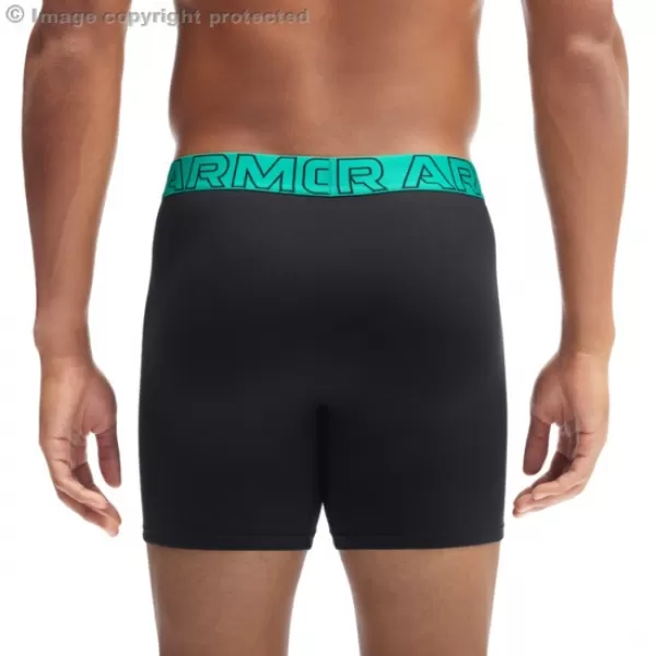  Moške boksarice UNDER ARMOUR UA PERFORMANCE COTTON - SOLID 6 - 3PK 1383889-007 ČRNA 