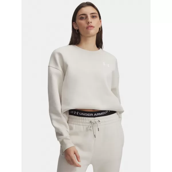  Ženski pulover UNDER ARMOUR ICON FLEECE OS CREW 1379475-110 BELA 